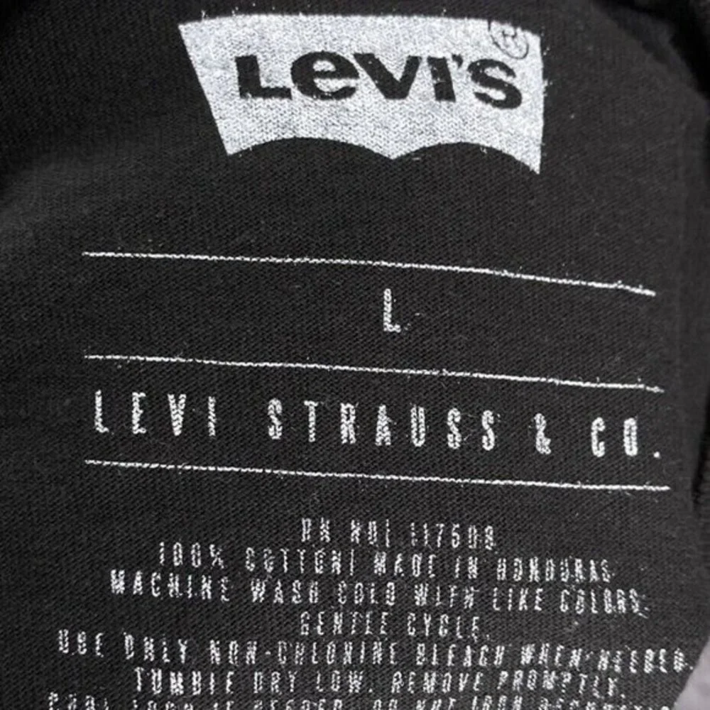 Levi's Men's Large‎ L Black California Flag Bear Logo Cotton Graphic Tee T-Shirt